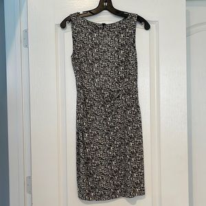 Ann Taylor dress black and white